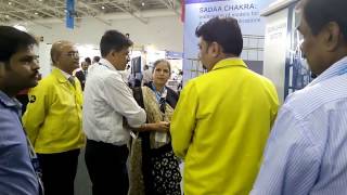 Ms Sonali Kulkarni CEO Fanuc India  Precitec Stall IMTEX 2017 HD [upl. by Flyn]