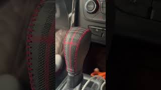 Gear Shift Knob Protection steeringwheelcover steeringwheeldiy diy [upl. by Anaujik]