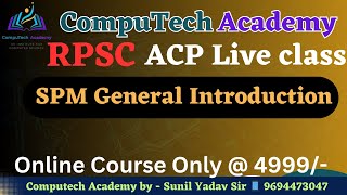 RPSC ACP Live class  9694473047  rpscprogrammer2024 sunilyadavsir programmer [upl. by Westfahl291]