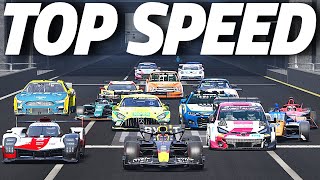 Comparing TOP SPEEDS Across Motorsport [upl. by Angid]