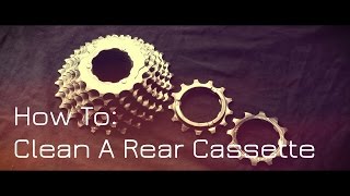 How To Clean A Rear Cassette [upl. by Radnaxela]