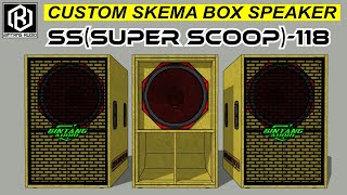 SKEMA BOX SPEAKER  SS SUPER SCOOP118  SPEAKER 18inchi [upl. by Nednal]