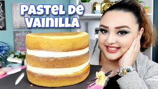 🎂 PASTEL de Vainilla FACIL 👩‍🍳 Receta para PRINCIPIANTES súper ESPONJOSO 👌 aprendereposteria [upl. by Lerraf]