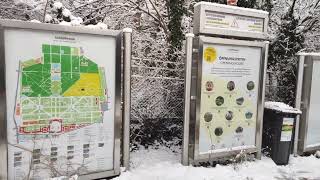 Tiergarten Tirolerhof Spielplatz Zoo Eingang Schönbrunn Park Reise Schnee Winter Wanderung Wien [upl. by Bullivant]