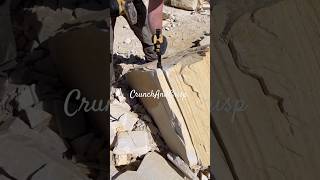 Huge Shale Stone Splitting ASMR asmr slatestone shorts viral slatepencil clay shalestone [upl. by Hawken]