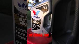 NEW VALVOLINE RESTORE amp PROTECT 💥💥💥💥💥💥💥💥oilchange shorts automobile valvoline howto gmc [upl. by Murielle]