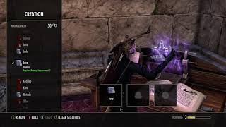 How to make a Trifling Glyph of Stamina eso [upl. by Nicram]