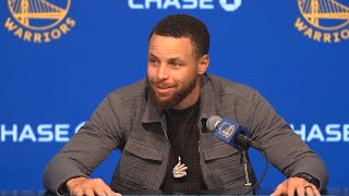 Stephen Curry PostGame Interview  New York Knicks vs Golden State Warriors [upl. by Phenice]