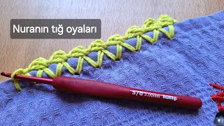 🌱PUNTİLLA 🌱💯 ✴️ Te encantará el encaje ribeteado a crochet puntilla crochet tığoyası puntillas [upl. by Elnukeda]