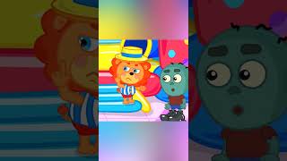 LionET  Popcorn pool  Cartoon for Kids [upl. by Ardis]