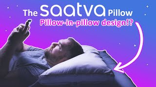 Saatva Pillow Review  Microfiber and latex pillow a winning combination [upl. by Dredi]