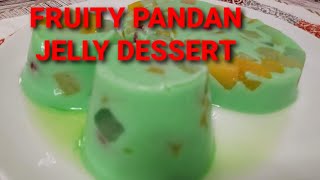 Fruity pandan jelly dessertEasy to prepared [upl. by Suiramed]