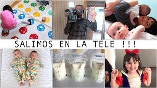 VLOG MES 3 MELLIZAS Parte 1 Salimos en tv grabación quotComando Actualidadquot  Revisión craneo Eider [upl. by Gretna]