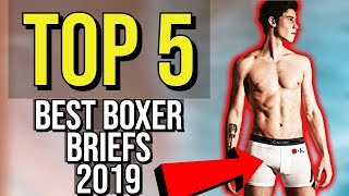 ✅ TOP 5 Best Boxer Briefs 2019 [upl. by Nauqet]