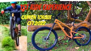 CANYON TORQUE CF7 2022 29er KURKUMA KINGDOM  1st RIDE EXPERIENCE [upl. by Olimac]