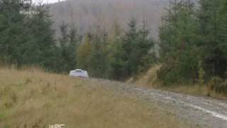 WRC Onboard 2009 Hirvonen crash at Wales Rally GB loses his Bonnet [upl. by Ozneral]