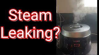 how to repair electric rice cooker steam leaking not working 전기 압력밥솥 고장 증기누설 수리 쿠쿠 Cuckoo CRPQS [upl. by Laehcimaj]