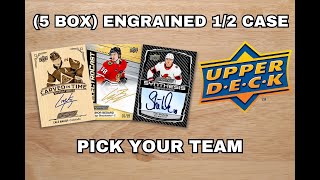 BREAK 9106 5 BOX 23 24 UPPER DECK ENGRAINED HALF CASE PYT 2 [upl. by Nivle]