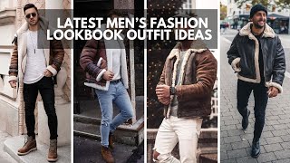 15 Ways To Wear A Shearling JACKET  Different Ways to Style Shearling Coat  Mens Fashion Lookbook [upl. by Yerxa]