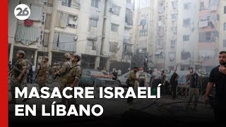 MEDIO ORIENTE  Masacre israelí en El Líbano [upl. by Pitt]