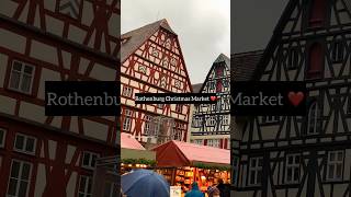 Rothenburg Christmas Market ❤️😍 rothenburgobdertauber [upl. by Oiramed]