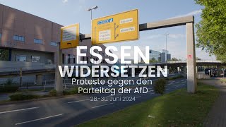 Essen Widersetzen  Proteste gegen den Parteitag der AfD [upl. by Faletti]