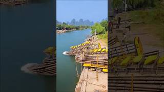 Truck unloading raft into river [upl. by Aiykan]