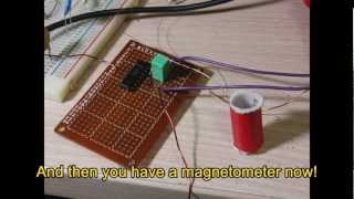 How to make the simplest magnetometeror Gauss meter  Lu Le Laboratory [upl. by Kilan17]