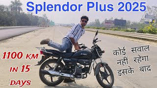 New Splendor Plus 1100 km में पुरी हिलने लगी 💔 hero splendor plus e20 2024  Splendor black edition [upl. by Aneehsram]