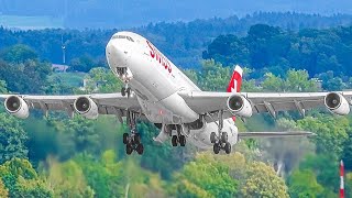 30 MINUTES of STUNNING Plane Spotting at Zurich Airport Switzerland ZRHLSZH [upl. by Schaffel134]