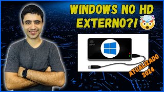 Tutorial 106  Instalando o Windows em um HDSSD externo pela porta USB  ATUALIZADO  2024 [upl. by Ainahpets362]