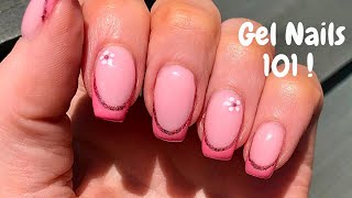 Builder Gel Nails for Beginners  Hard Gel tutorial 🌸 [upl. by Wilbert]