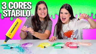 SLIME COM 3 CORES DE STABILO [upl. by Galina]