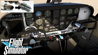 How to clean up fouled spark plugs on an airplane in Microsoft Flight Simulator [upl. by Kono]