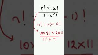 Evaluating a factorial equation  maths exam mathematics [upl. by Akilat]