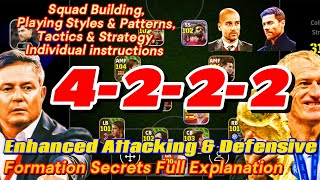 4222 Enhanced AttackingampDefensive Secret Individual Instructions Tactics Squad Build Up amp Strategy🤯 [upl. by Goggin]