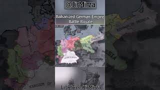 Balkanized German Empire hoi4 timelapse shorts history europe map military germany [upl. by Eirrej]