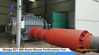 Shangu RZ7 800 Roots Blower Performance Test [upl. by Afatsuom]