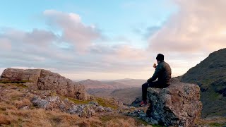 Silent Hiking and Camping  Sca Fell Pike Lake District [upl. by Yanttirb230]