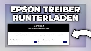 Epson Drucker Treiber Herunterladen und installieren [upl. by Ellivnarg]