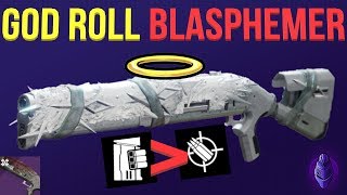 The GOD ROLL Blasphemer Assault Mag Over Accurized Rounds Destiny 2 Shadowkeep [upl. by Millman]