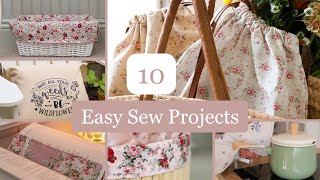 10 easy sewing projects compilation  Scrap fabric friendly too [upl. by Terese275]