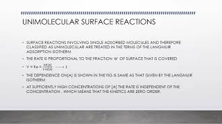 Unimolecular and Bimolecular surface reactions [upl. by Animaj]