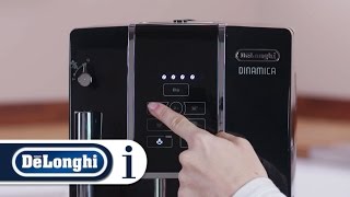 How to change the water temperature on your DeLonghi Dinamica ECAM 35015B coffee machine [upl. by Ahsayn]