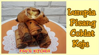 Piscok  Lumpia Pisang Coklat Keju  Cemilan Gampang dan Enak [upl. by Annalise]