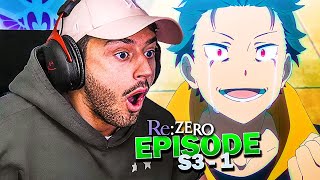 ÇA RECOMMENCE FORT 😭 REZERO SAISON 3 EPISODE 1 REACTION FR [upl. by Esilahc]