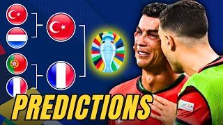 EURO 2024 QUARTER FINAL PREDICTIONS [upl. by Rocco]