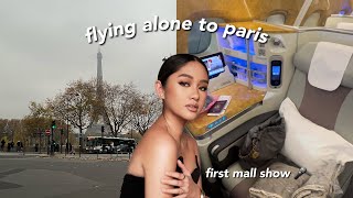 Vlogmas Day 03 First Ever Mall Show  Flying Alone to Paris [upl. by Servetnick659]