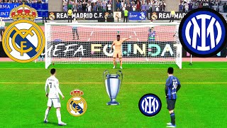 REAL MADRID VS INTER MILAN FC 24 PENALTY SHOOTOUT RONALDO VS MESSI 2024 UCL FINAL 24 [upl. by Pirbhai]