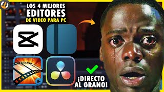 ✔ 4 MEJORES editores de VIDEO gratuitos para PC [upl. by Spear]